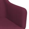 vidaXL Chaises pivotantes &agrave; manger lot de 4 violet tissu