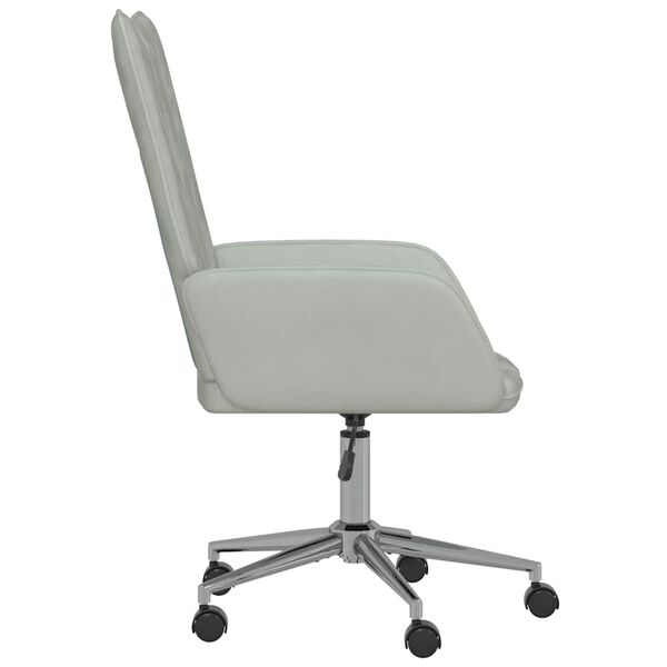 vidaXL Chaise de relaxation Gris clair Velours
