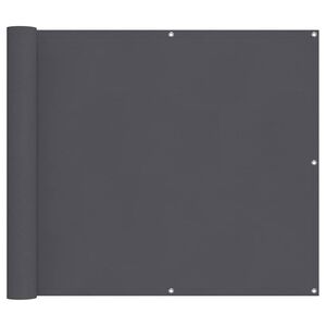 vidaXL &Eacute;cran de balcon Anthracite 90x500 cm Tissu Oxford