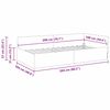 vidaXL Cadre de lit d'angle Noir 100 cm x 200 cm VeloursetContreplaqu&eacute;
