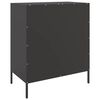 vidaXL Buffet noir 68x39x79 cm acier