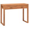 vidaXL Bureau avec 2 tiroirs 100x40x75 cm Bois de teck