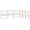 vidaXL Lit biblioth&egrave;que sans matelas blanc 140x200 cm bois pin massif