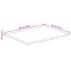 vidaXL Dessus de table 100x80x2,5 cm rectangulaire bois massif acacia