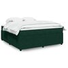 vidaXL Sommier &agrave; lattes de lit et matelas Vert fonc&eacute; 180x200cm Velours