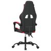 vidaXL Chaise de jeu Noir et rouge Similicuir