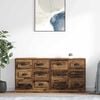 vidaXL Buffets 2 pcs Bois Ancien 70 x 35,5 x 67,5 cm Bois d'ing&eacute;nierie