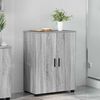 vidaXL Cabinet de salle de bain avec porte Gris Sonoma 60 x 35 x 80 cm