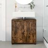 vidaXL Armoire de lavabo de salle de bain Ch&ecirc;ne fum&eacute; 60 x 30 x 60 cm