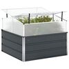 vidaXL Jardini&egrave;re Anthracite 100 x 100 x 77 cm Acier galvanis&eacute;