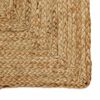 vidaXL Tapis de zone Beige 160 x 160 cm Jute