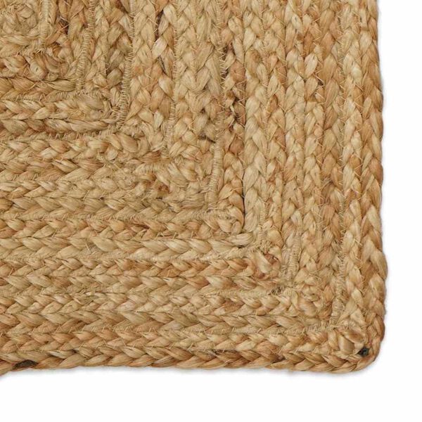 vidaXL Tapis de zone Beige 160 x 160 cm Jute