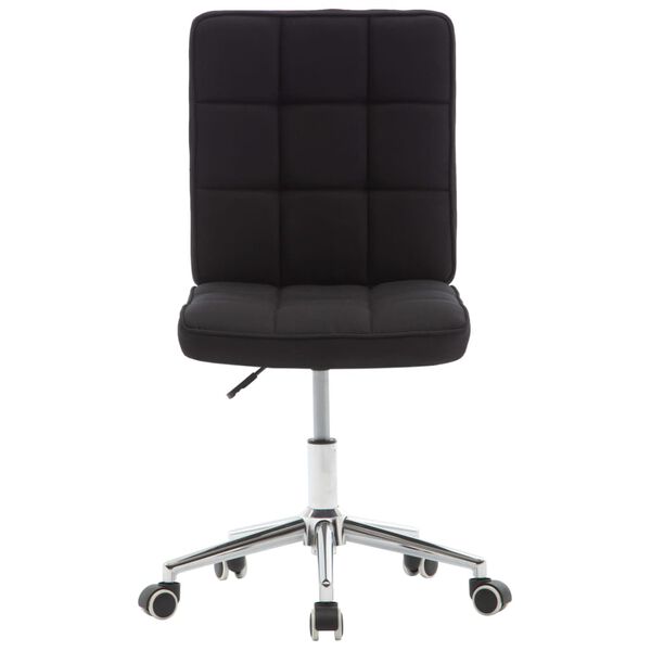 vidaXL Chaises &agrave; manger lot de 2 noir tissu