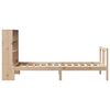 vidaXL Lit biblioth&egrave;que sans matelas 90x190 cm bois de pin massif