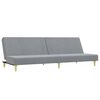 vidaXL Ensemble de canap&eacute;s 2 pcs gris clair tissu