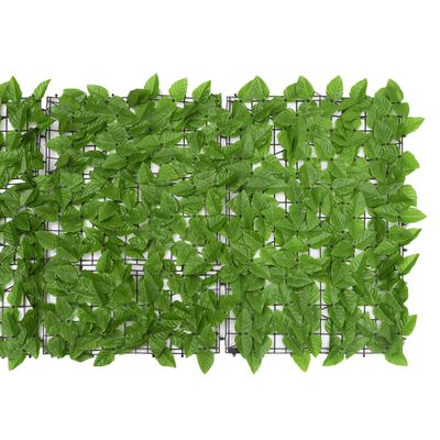 vidaXL Écran de balcon avec feuilles vert 500x75 cm