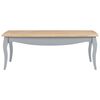 vidaXL Table basse Gris et marron 110x60x40 cm Bois de pin massif