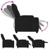 vidaXL Fauteuil inclinable &eacute;lectrique Noir Tissu