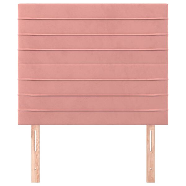 vidaXL T&ecirc;te de lit Rose 90x5x118/128 cm Velours