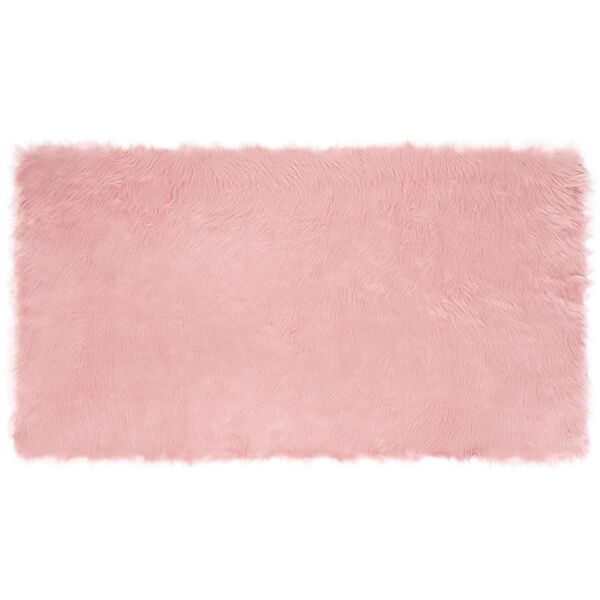 vidaXL Tapis en fausse Tafalla Rose 60 x 110 cm Polyester