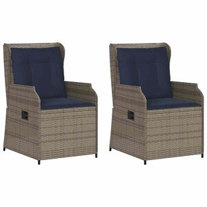 vidaXL Banc de jardin 2 pc Gris polyrotin