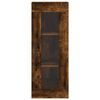 vidaXL Buffet haut Ch&ecirc;ne fum&eacute; 34,5x34x180 cm Bois d'ing&eacute;nierie