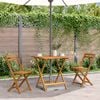 vidaXL Table pliable de jardin 70x70x75 cm Bois d'acacia massif