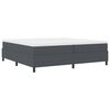 vidaXL Cadre de lit plateforme Gris fonc&eacute; 200 x 200 cm tissu