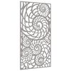vidaXL Décoration murale de jardin 105x55 cm acier corten design coque