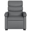 vidaXL Fauteuil inclinable de massage Gris Similicuir