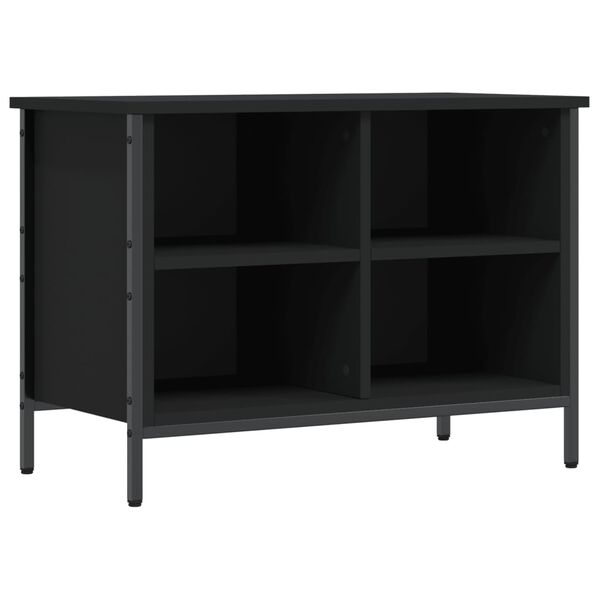 vidaXL Armoire &agrave; chaussures noir 69x35x50 cm bois d'ing&eacute;nierie
