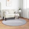 vidaXL Tapis de surface Rond Gris &Oslash; 200 CM