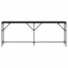 vidaXL Table console Ch&ecirc;ne noir 200 x 29 x 75 cm