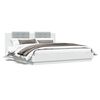 vidaXL Cadre de lit sans matelas blanc 180x200 cm