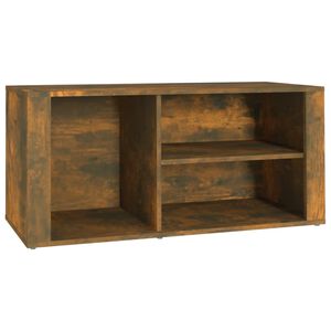 vidaXL Armoire &agrave; chaussures Ch&ecirc;ne fum&eacute; 100x35x45 cm Bois d'ing&eacute;nierie
