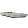 vidaXL Cadre de lit sans matelas gris b&eacute;ton 90x200 cm