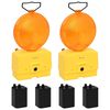 vidaXL Lampes de chantier 2 pcs avec piles 18x8x37 cm