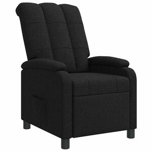 vidaXL Fauteuil inclinable Noir Tissu