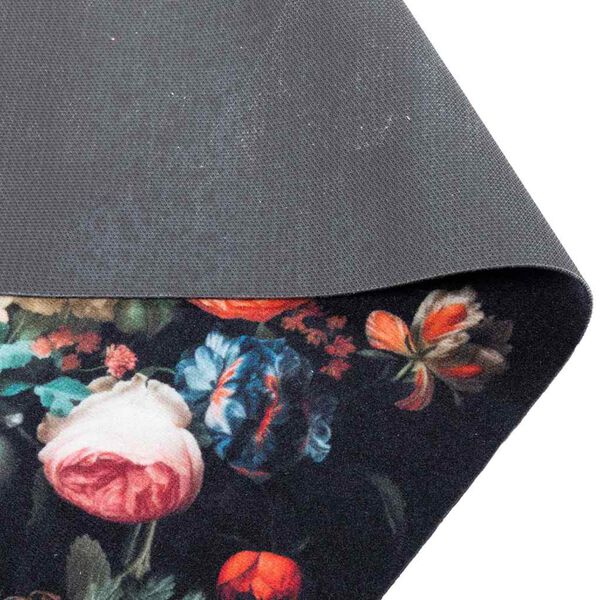vidaXL Tapis de Cuisine Noir 300 x 60 cm Velours