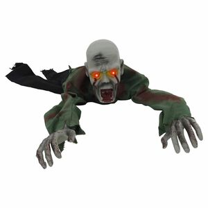 vidaXL D&eacute;coration de zombie d'Halloween SPOOKA Vert 110 x 50 x 21 cm