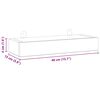 vidaXL &Eacute;tag&egrave;res murales 2 pcs 40x15x4 cm bois de teck massif