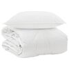 vidaXL Duvet toutes saisons 140 x 200 cm 350 GSM Microfibre Blanc