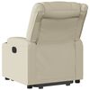 vidaXL Fauteuil inclinable Crème Similicuir