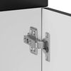 vidaXL Armoire de cuisine Kalmar noir bois d'ing&eacute;nierie