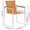 vidaXL Chaises de jardin lot de 6 avec coussins Bois d'acacia solide