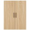 vidaXL Buffet haut Ch&ecirc;ne sonoma 69,5x34x180 cm Bois d'ing&eacute;nierie