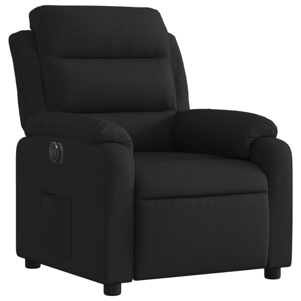 vidaXL Fauteuil inclinable &eacute;lectrique Noir Tissu