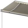 vidaXL Auvent manuel r&eacute;tractable avec poteaux 6x3 m Cr&egrave;me