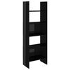 vidaXL Ensemble de biblioth&egrave;que 4 pcs Noir brillant Bois d'ing&eacute;nierie