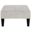 vidaXL Canap&eacute;-lit &agrave; 2 places avec tabouret Gris clair Tissu microfibre